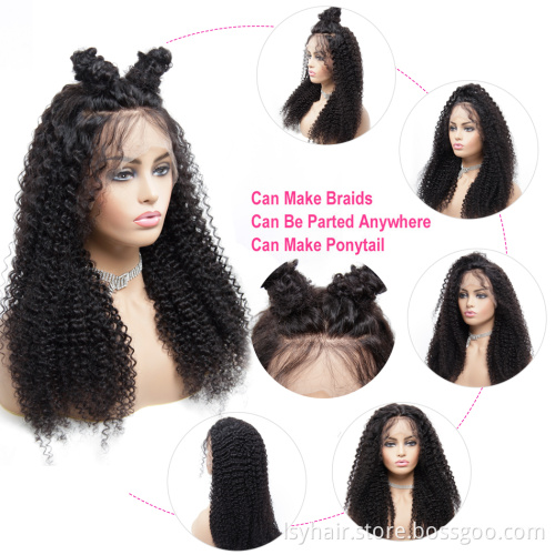 Hot Glueless Full Lace Wigs Water Wave 100%  Brazilian Virgin Human Hair For Black Women